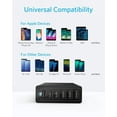 thumbnail image 6 of Anker PowerPort 6 - Power adapter - 60 Watt - 12 A - 6 output connectors (6 x USB) - black, 6 of 7