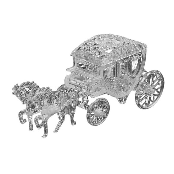 Hi,Fancy Box Wedding Candy Favor Carriage Birthday Party Favors Boxes Sweets Furnishing Personality Decoration Accessories Supplies Transparent