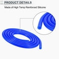 thumbnail image 5 of Unique Bargains 1 Pcs Silicone Vacuum Tubing Hose High Temperature 15Ft 1/2" 12mm ID 3mm Thickness Automotive Vacuum Line 130PSI Max Pressure Blue, 5 of 6