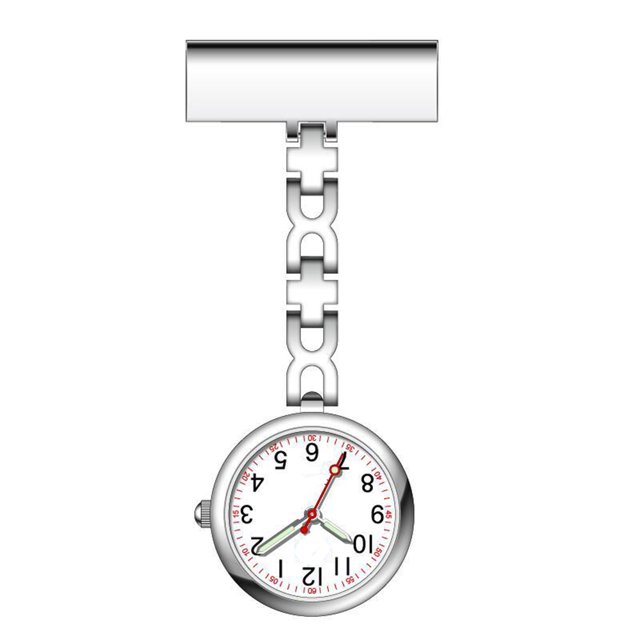 Reloj de bolsillo para enfermera, Pin de solapa para médico, reloj de bolsillo colgante con Clip, 1 ud.
