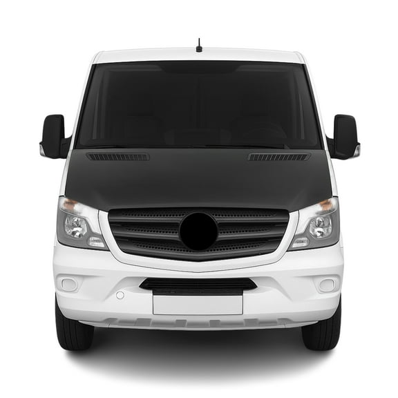 OMAC USA 4735BSZ2 Fits Mercedes Sprinter W906 2014-2018 Hood Cover Mask Black Vinyl Bonnet Bra, Black