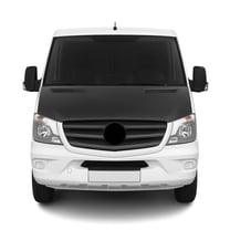 OMAC USA 4735BSZ2 Fits Mercedes Sprinter W906 2014-2018 Hood Cover Mask Black Vinyl Bonnet Bra, Black