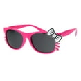 thumbnail image 2 of Girls Kid Size Kitty Whiskers Horn Rim Plastic Bow Sunglasses Pink, 2 of 4