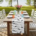 thumbnail image 4 of Table Runners 72 Inches Long Dress Scarves, Black Branches Birds Farmhouse Kitchen Table Runner, Coffee Tablerunners, Modern Abstract Forest Silhouettes 16x72 Inch, 4 of 9