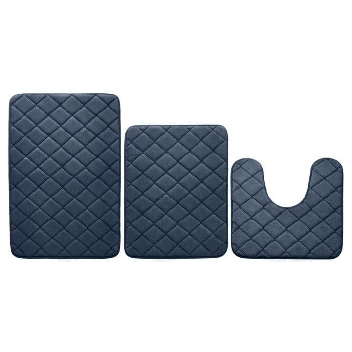 Mainstays Memory Foam Bath Mat Set, 3-piece set