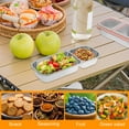 thumbnail image 5 of 2PCS Stainless Steel Divided Snack Container with Lid for Kid Leak Proof Lunchbox Reusable Food Storage Container with Compartment for School, 5 of 8