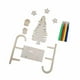 thumbnail image 2 of Trineo de Navidad, adornos artesanales de madera hechos a mano, modelo en blanco, recortes de madera sin terminar, trineo de madera para adultos y, 2 of 9