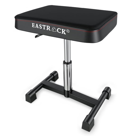 EASTROCK Piano Bench Hydraulic Adjustable Keyboard Stool with High-Density Cushion, 350 lbs Capacity