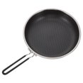 thumbnail image 1 of RUNROTOO 1Ud Sartén Grill Con Mango Plegable Acero Inoxidable Recubrimiento Panal Para Exterior, 1 of 6