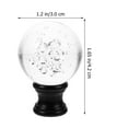 thumbnail image 4 of NIAIZEK Black Aluminum Acrylic Lamp Finial Cap Replacement for Home Decor, 1 Set, and Stylish Lighting Accessory, 4 of 6