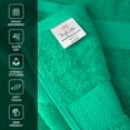 thumbnail image 5 of Infinitee Xclusives Premium Green Bath Sheets Towels for Adults - Pack of 2 - Large Bath Towels 35x70, 5 of 12