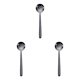 thumbnail image 5 of Advancent Cuchara de acero inoxidable con diseño en espiral, cuchara lavable para café, bebida, restaurante, herramienta para ceremonia de boda, Negro 3piezas Advancent CBP187132, 5 of 6