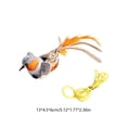 thumbnail image 3 of Interactive Cat Toys Bird - Realistic Cat Interactive Toys for Indoor Cats with Catnip and Feather, Bored Kitten Kicker Orange, 3 of 6