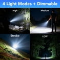 thumbnail image 4 of DAYBETTER Flashlight 300 lm, Type-c Charging Cable, Rechargeable Tactical FlashLights, 4 lighting modes, Bright for Camping, Car, Emergency Storm Power Outage Handheld, 4 of 6