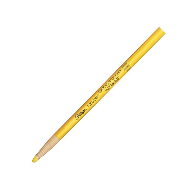 Marcador de Cera Sharpie Wax Marker Amarillo Caja con 12 Pza