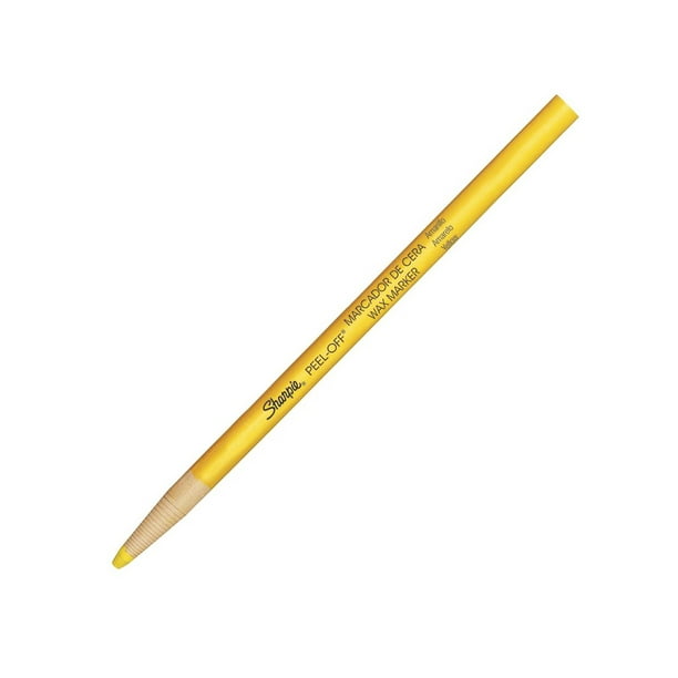 Marcador de Cera Sharpie Wax Marker Amarillo Caja con 12 Pza