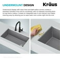 thumbnail image 6 of KRAUS Forteza 32” Undermount Single Bowl Granite Kitchen Sink in Grey, 6 of 8