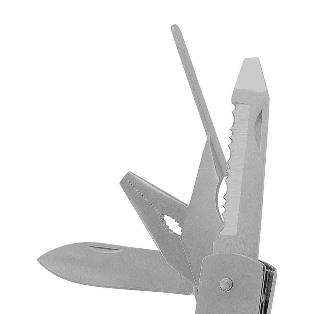 Zenport 12008 10-Function Pliers Multi-Tool with Carrying Case, Silver
