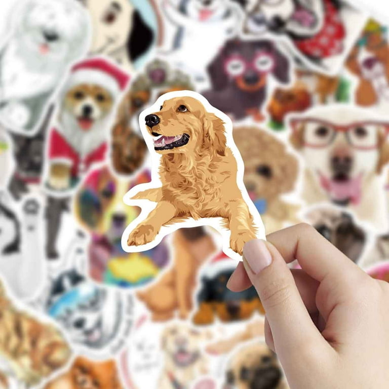 Cute Dog Stickers for Water Bottle 80pcs Laptop stickers Pack, Vinyl  Waterproof Dog Stickers for Kids Teens Adults, Puppy Stickers Decals for  Phone