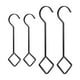 thumbnail image 1 of 4 ganchos multiusos para colgar abrigos, cestas, macetas de metal, herramientas para colgar luces y lámparas de jardín., 1 of 9