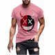 thumbnail image 2 of Blusas y camisas de manga corta y cuello redondo para hombre. Blusas/camisetas de manga corta con cuello redondo y estampado de Halloween para hombre. Blusa para hombre., 2 of 5