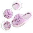 thumbnail image 6 of Slippers for Women,Men's And Slippers Cozy Open Toe Casual Thick Soled Bow Slide Slippers For Home Relaxation,Womens Slippers,Red,7, 6 of 7