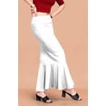 thumbnail image 4 of eloria White Soft Comfy Pleated Saree Silhouette Saree Shapewear Flare Petticoat for Women Lycra Cotton Blended Petticoat Skirts for Women Shape Wear Dress for Saree, 4 of 7