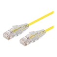 thumbnail image 2 of Monoprice SlimRun - Patch cable - RJ-45 (M) to RJ-45 (M) - 3 ft - 0.1 in - UTP - CAT 6 - molded, snagless, stranded - yellow, 2 of 2