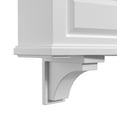 thumbnail image 3 of Mayne Nantucket 8" x 4" x 7" White Plastic Decorative Corbels, 2-Pack, 3 of 8