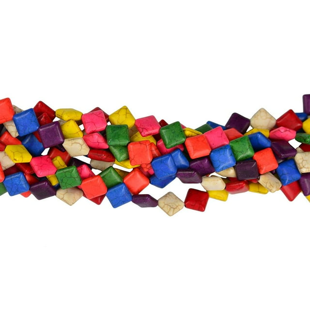 15 Pulgadas Spacer Sueltas Sintéticas de Turquesa DIY Joyería de Moda