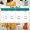 thumbnail image 3 of Weiqiqre Womens Dresses Short Sleeve V-Neck Button Down Smocked Casual Ruffle Slit Maxi Boho Dress, 3 of 6