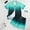 Green, variant on CASELAND Men's 2 Pieces Summer Outfits Casual Gradient Lapel Short Sleeve Button Up Shirt & Shorts Set for Summer Outdoor Activities
