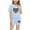 Sky Blue, variant on Summer Saving! HVOBTTY Girls Casual 2 Piece Short Sleeve Set, Fashion Boy and Girls' Casual Short Sleeve Round Neck Collar Botton Printed Short Pants Sets Purple, 7 Years