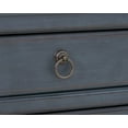 thumbnail image 7 of 3-Drawer Corduroy Blue Nightstand – No Assembly, Rubber Solid/Birch Veneer, 7 of 7