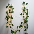 thumbnail image 5 of Guirnalda de luces LED con forma de hoja de hiedra y USB con mando a distancia, guirnalda para decoración del hogar y bodas, mini luces LED de cobre, 5 of 5