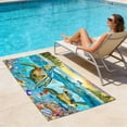 thumbnail image 6 of Bcylexb Colorful Quick Dry Beach Towels, 28"x 55" Sea Turtle Pattern Towels Portable Sand Free Lightweight Pool Towels for Beach Travel Swimming Bath Towel, 6 of 6