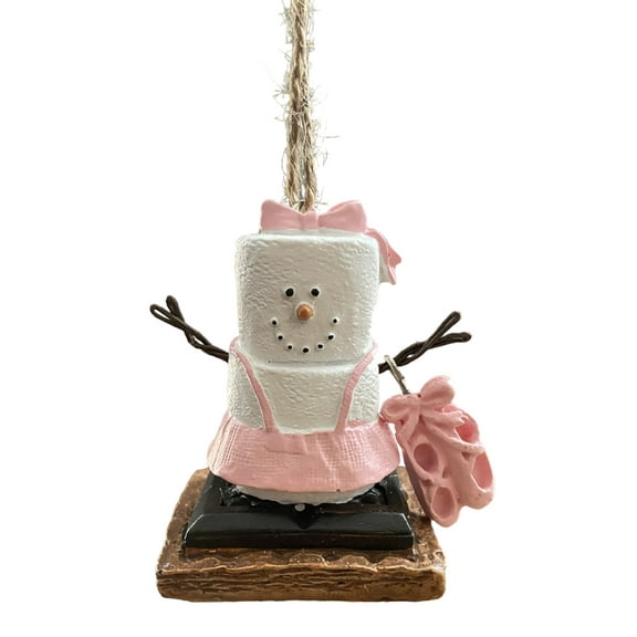 Ballerina Ornaments for Christmas Tree S'Mores Ballet Ornaments Dancer with Ballet Slippers Snowman for Holiday Christmas Tree Décor