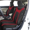 thumbnail image 5 of FH Group Housse de Siège de Voiture Fourgonnette 7 Places de Sport Rouge et Noire Compatible avec Coussin Gonflable et Banc Séparé, Ensemble Complet, 5 of 5