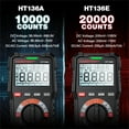 thumbnail image 6 of HABOTEST HT136E Digital Multimeter, 20000 Counts,DC AC Voltmeter,Auto-Ranging Voltage Tester,Measures Voltage, Current, Resistance, Capacitance, Frequency, Tests Live Wire, Diodes, Continuity, 6 of 17