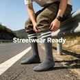 thumbnail image 6 of TELOLY Knee High Socks for Women,Lightweight Seasonal Baby Knee High Socks,1-3 Years Old Toddler Knee High Socks,Dark Gray,S, 6 of 6