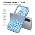 thumbnail image 2 of Rosebono Compatible With Samsung Galaxy A16 / Galaxy A17 / Galaxy A26 Case, Graphic Design Translucent Matte Gradient Transparent Soft TPU Skin Cover Protection Case (Blue Flower), 2 of 5