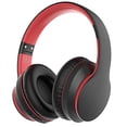thumbnail image 1 of Auriculares Rockpapa E7 Bluetooth, Over Ear, Inalámbricos, con Micrófono Incorporado, Negro Rojo, 1 of 3