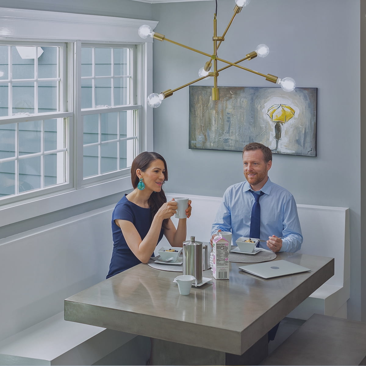 Bulbrite  Solana Smart LED G25 60W Equivalent Tunable WIFI Light Bulb, Clear, 2PK - 2200K-6500K