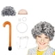 thumbnail image 3 of Peluca de abuela gris con Gafas y Joyas de perlas ANGGREK, 3 of 7