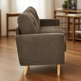 thumbnail image 5 of 67.7" Wide Mid-Century Modern Upholstered Tufted Loveseat Sofa With Wooden Legs, 5 of 8