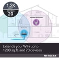 thumbnail image 2 of Wi-Fi Range Extender EX3700 - Coverage Up to 1000 Sq Ft and 15 Devices with AC750 Dual Band Wireless Signal Booster & Repeater (Up to 750Mbps Speed), and Compact Wall Plug Design, 2 of 5