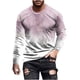 thumbnail image 2 of Blusas y camisas de manga larga con cuello redondo para hombre, blusas casuales de cuello redondo y manga larga, camisetas estampadas, blusas para hombre, 2 of 5