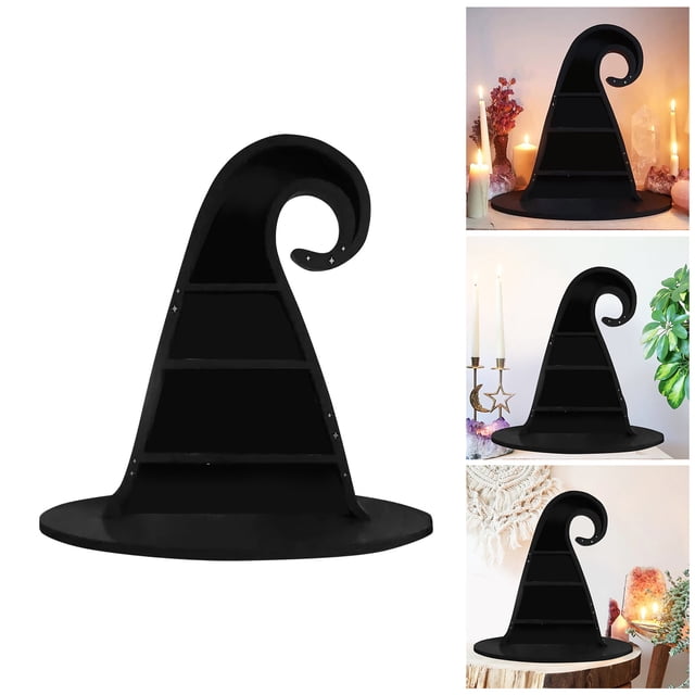 Gothic Witch Hat Display Stand for Bedroom Desk Witchcraft