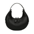 thumbnail image 2 of Half Moon Commute Bag Fashion Underarm Hobo Bag Solid Color for Weekend Vacation, 2 of 10