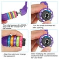 thumbnail image 4 of Uxcell 1.2M Bike Lock Cable, Combination Bicycle Lock 5 Digit Resettable Combination Anti Theft for Bicycles, Purple, 4 of 5